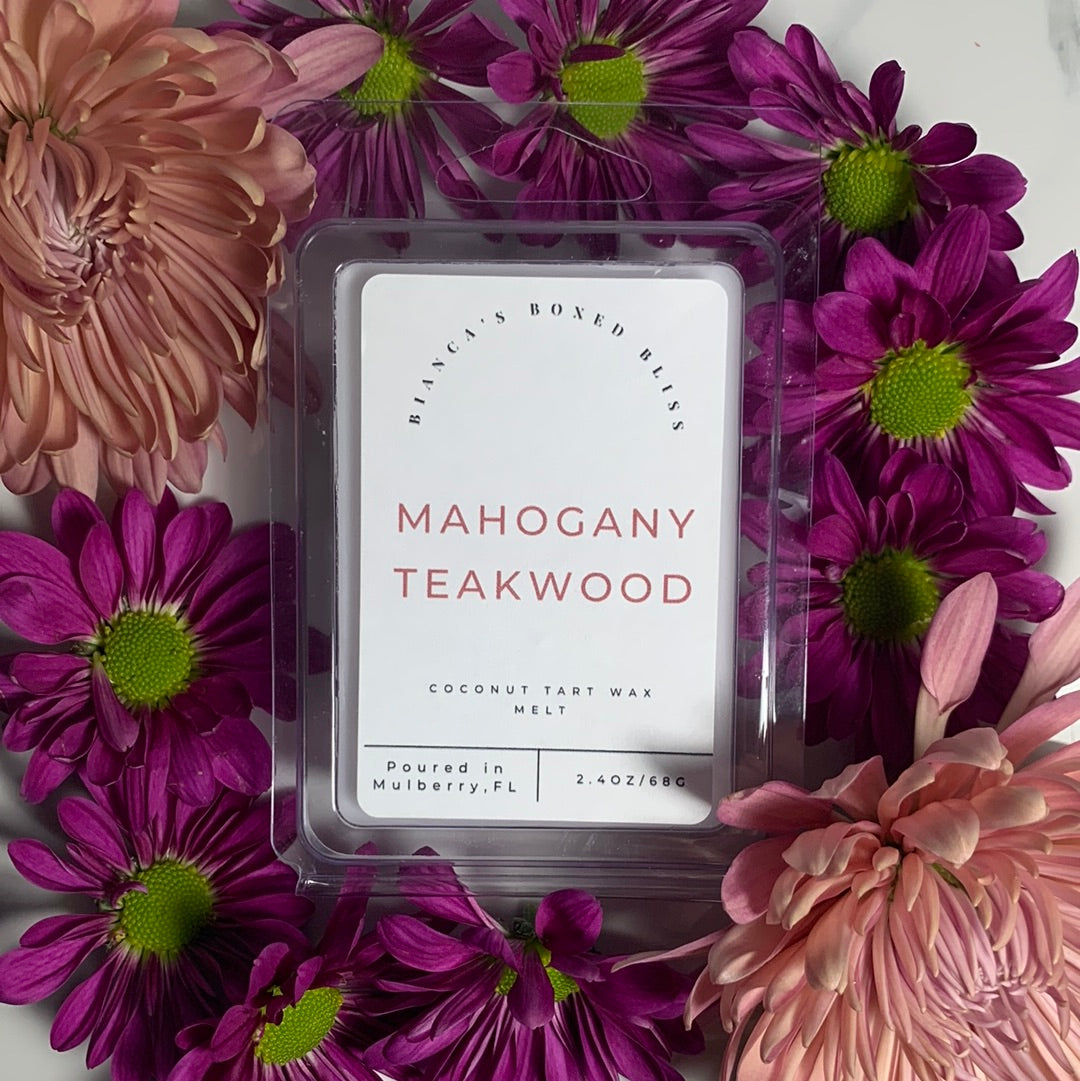 Mahogany Teakwood Grubby Wax Melts- You Pick Size & Strength